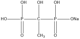羟基乙叉二膦酸钠（HEDP•Na）结构式
